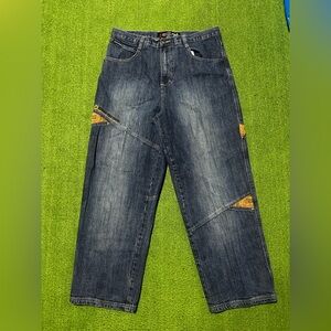 Southpole Jeans Mens 36X30 Baggy Wide Leg Carpenter Denim Workwear 90s Y2K